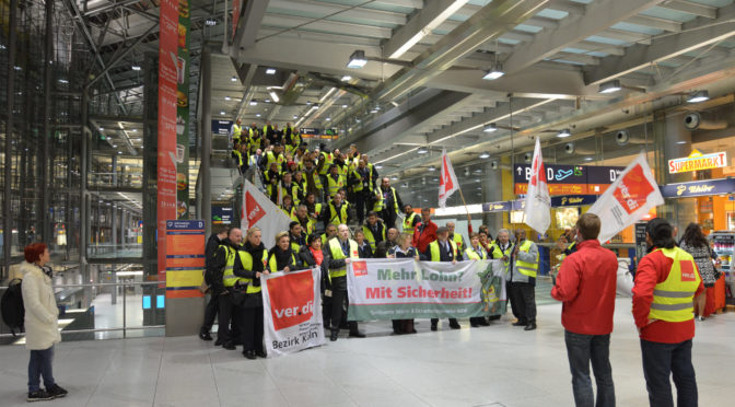 Luftsicherheit Streik am Flughafen Köln/Bonn 2015