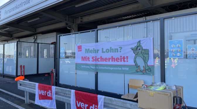 Luftsicherheitskräfte: Streiks an den Flughäfen Köln/Bonn und Düsseldorf!