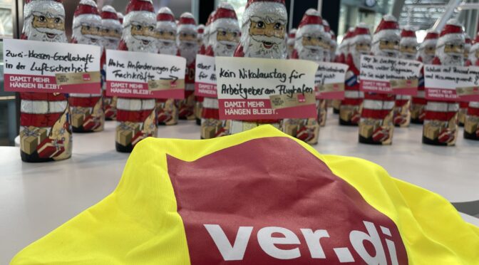 Kein Nikolaustag für Arbeitgeber und Auftraggeber an den Flughäfen!